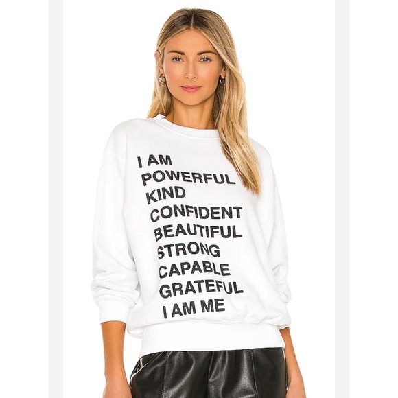 Anine Bing Empowerment Ramona
Sweatshirt in White medium see description - Picture 3 of 10
